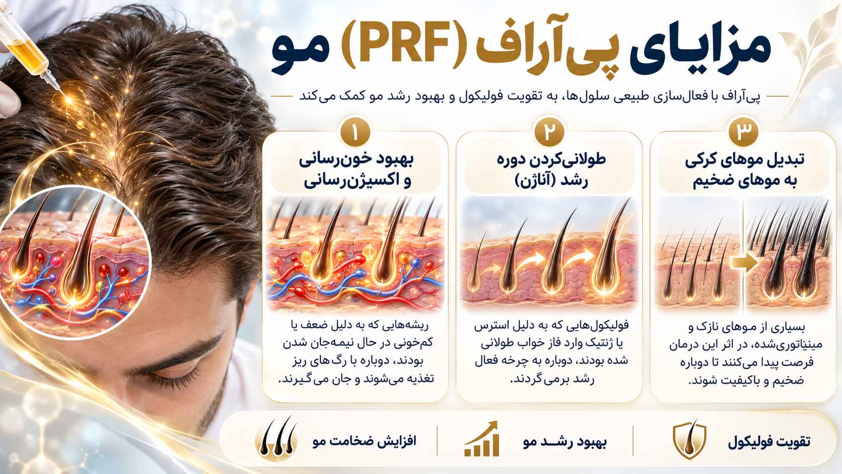 پی آر اف (PRF) مو در شیراز